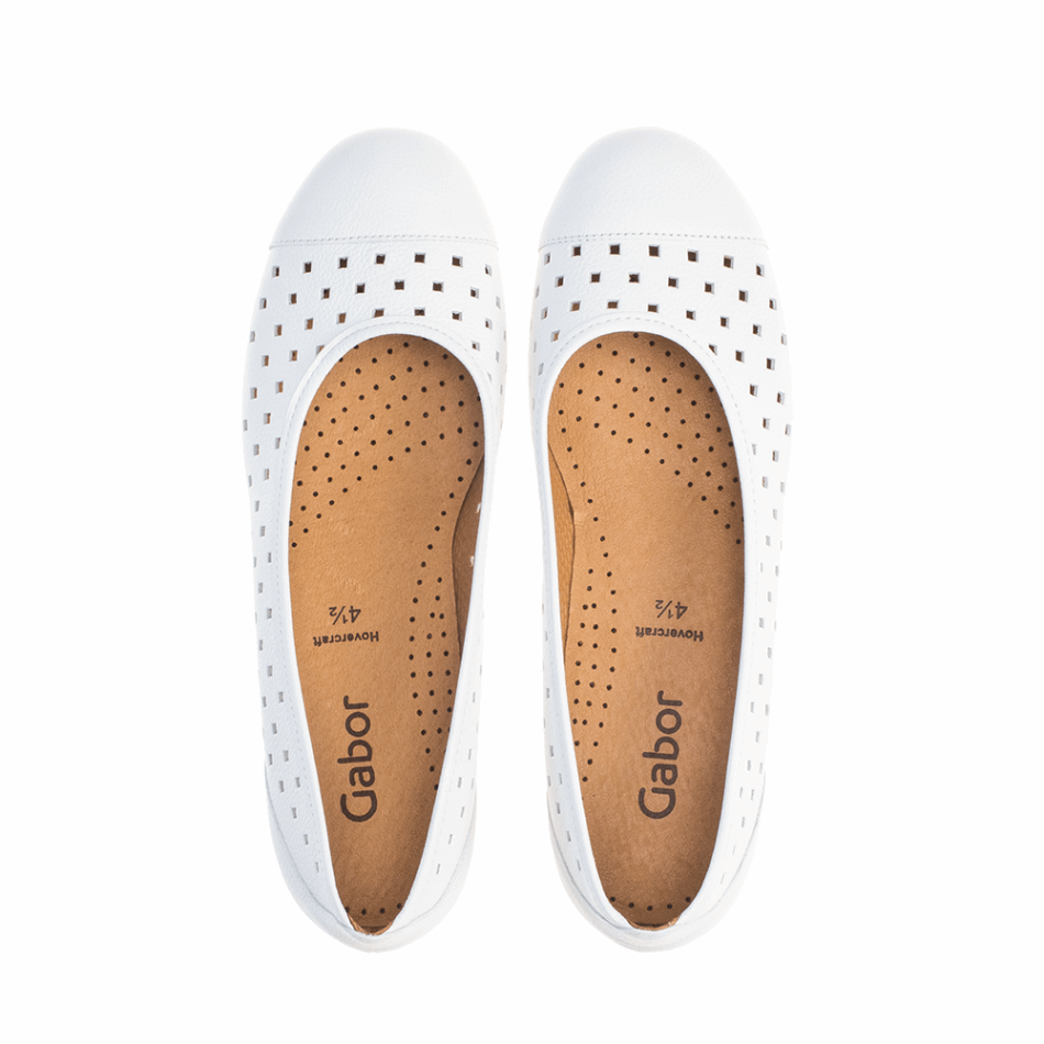 Gabour | Perf Blanche Exclusive Ballerine